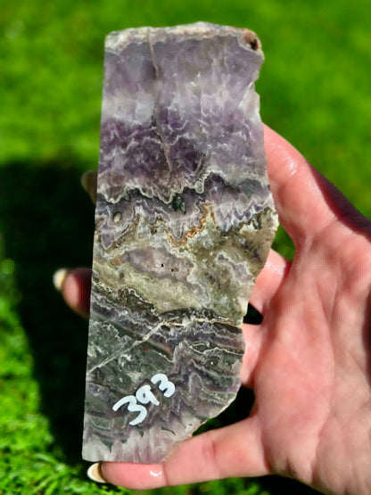 Chevron Amethyst Slabs H391-395