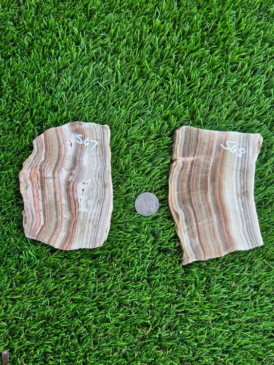 Natural Mexican Onyx Calcite Slabs L567-568
