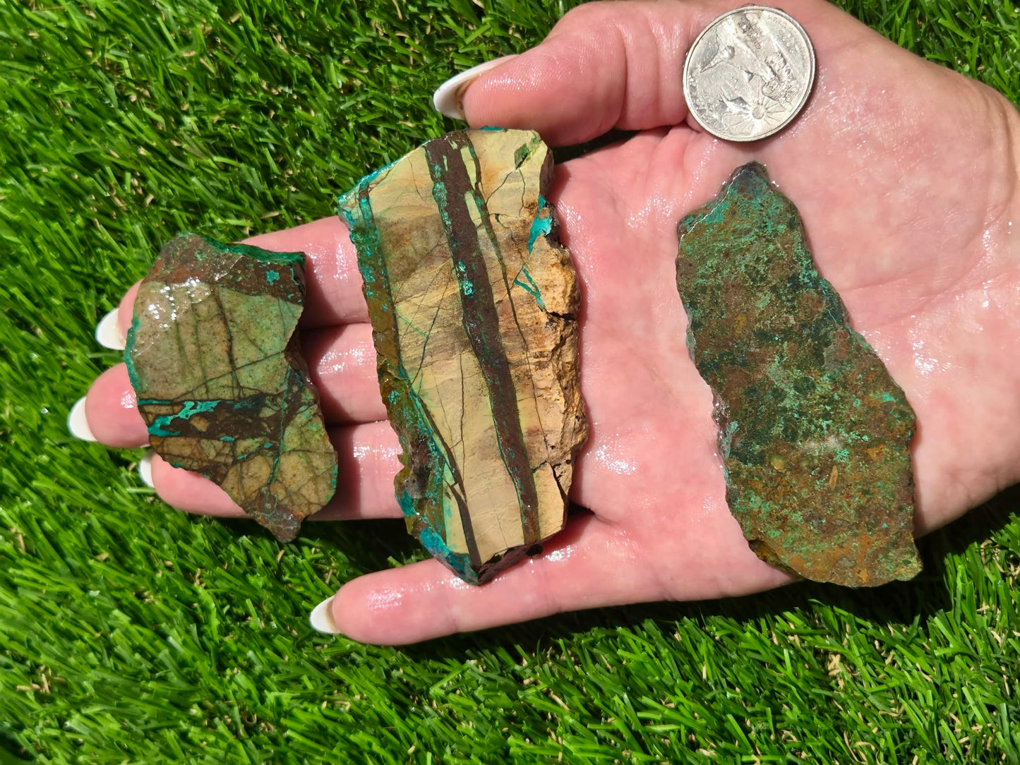 Globe Chrysocolla Slab Bundle-SB63