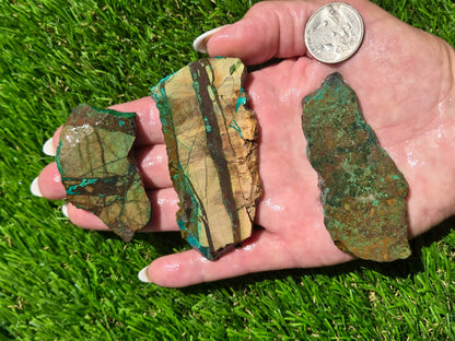 Globe Chrysocolla Slab Bundle-SB63