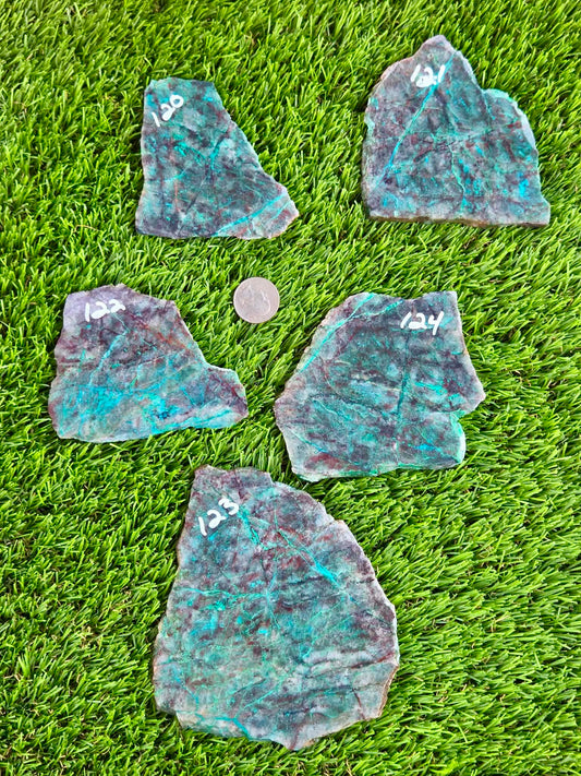 Globe Chrysocolla Slabs B120-124
