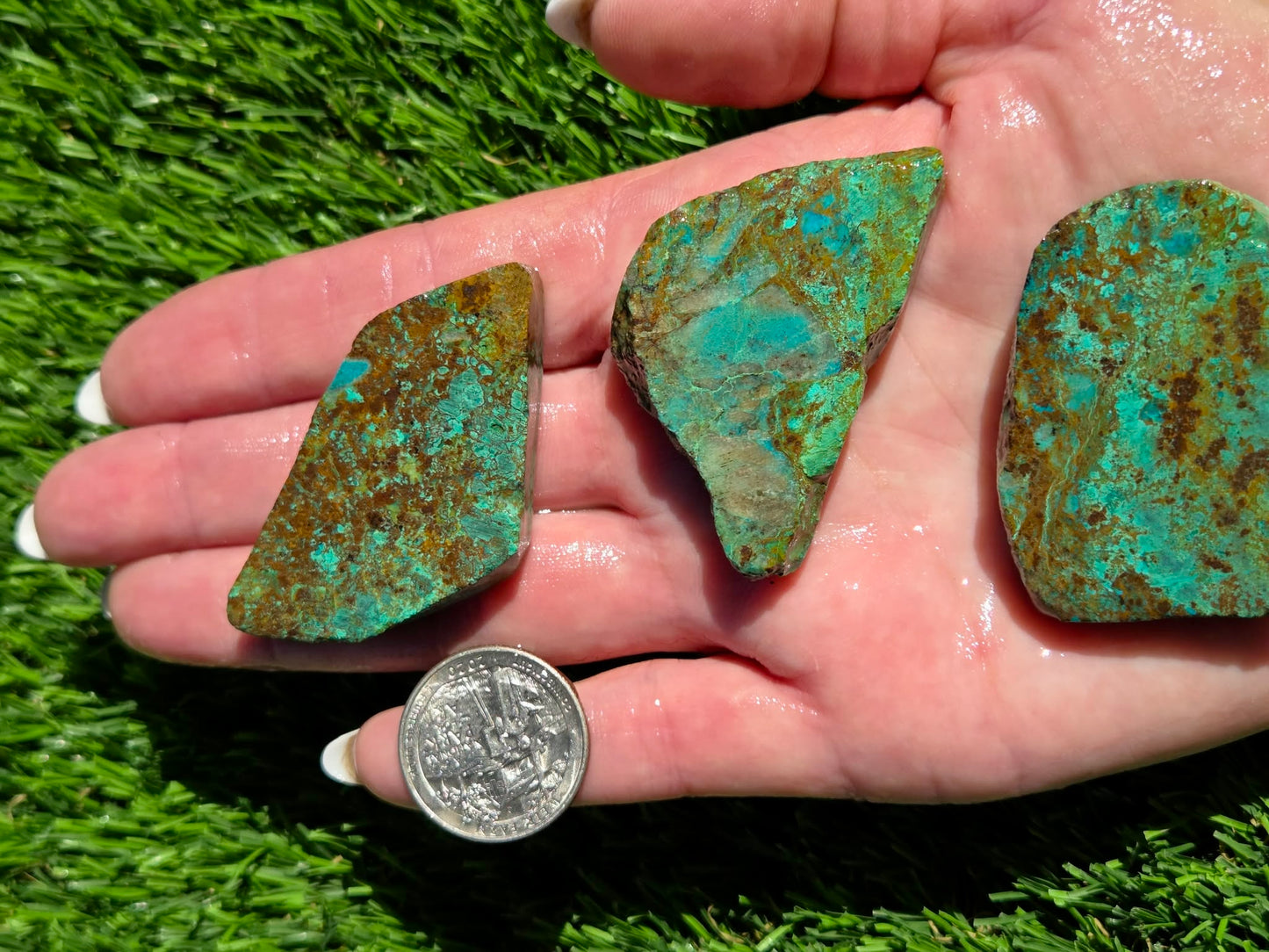 Globe Chrysocolla Slab Bundle-SB43