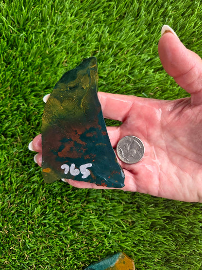 Indonesian Bloodstone Jasper Slabs O762-766
