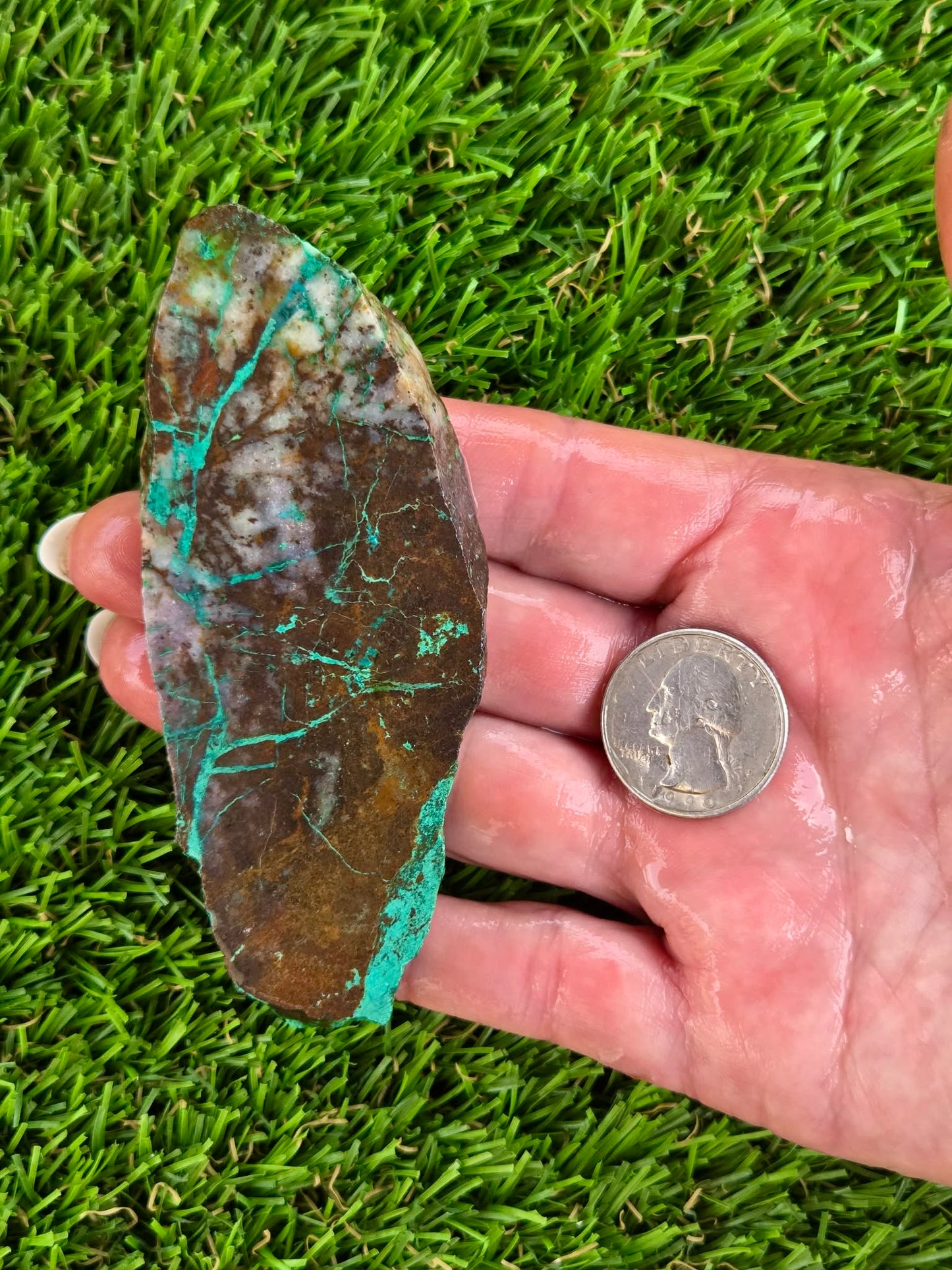 Globe Chrysocolla Spiderweb Slabs R871–878