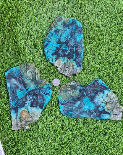 Inspiration Mine Chrysocolla & Cuprite Slabs T932–934