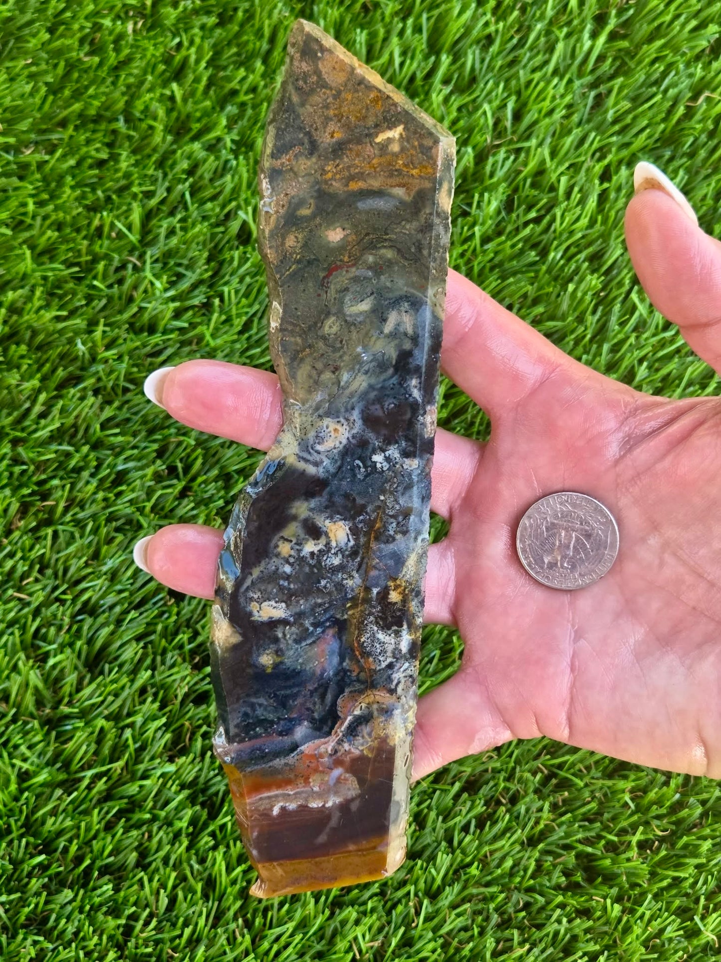 Indonesian Magnetic Banded Jasper Slabs Q813–819