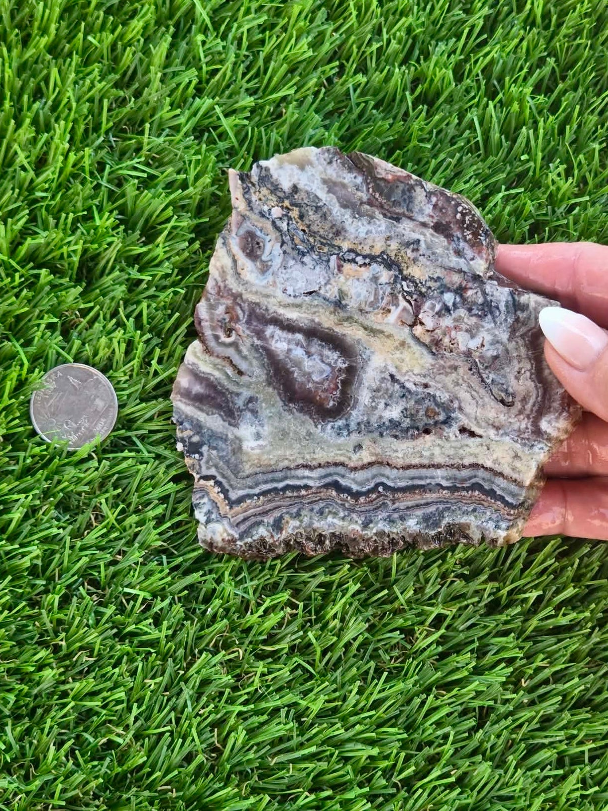 Spectrum Mine Banded Amethyst & Fluorite Slabs H415-419
