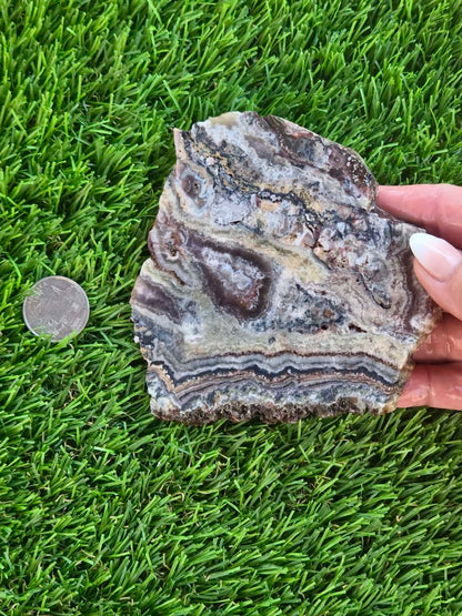 Spectrum Mine Banded Amethyst & Fluorite Slabs H415-419