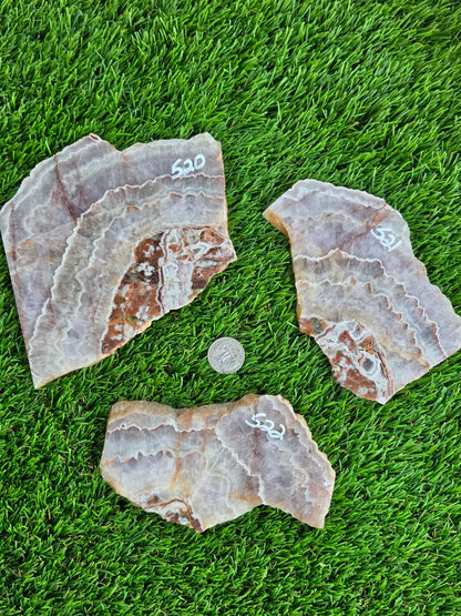 Mineral Mountain Chevron Amethyst Slabs K520-522