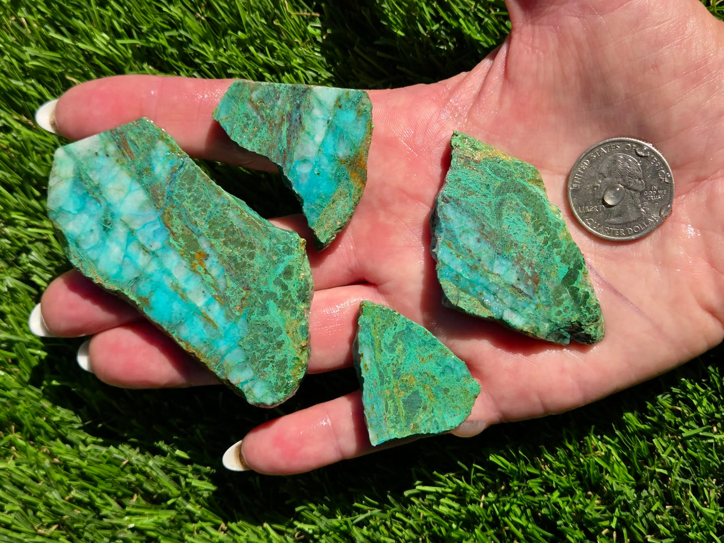 Globe Chrysocolla Slab Bundle-SB130
