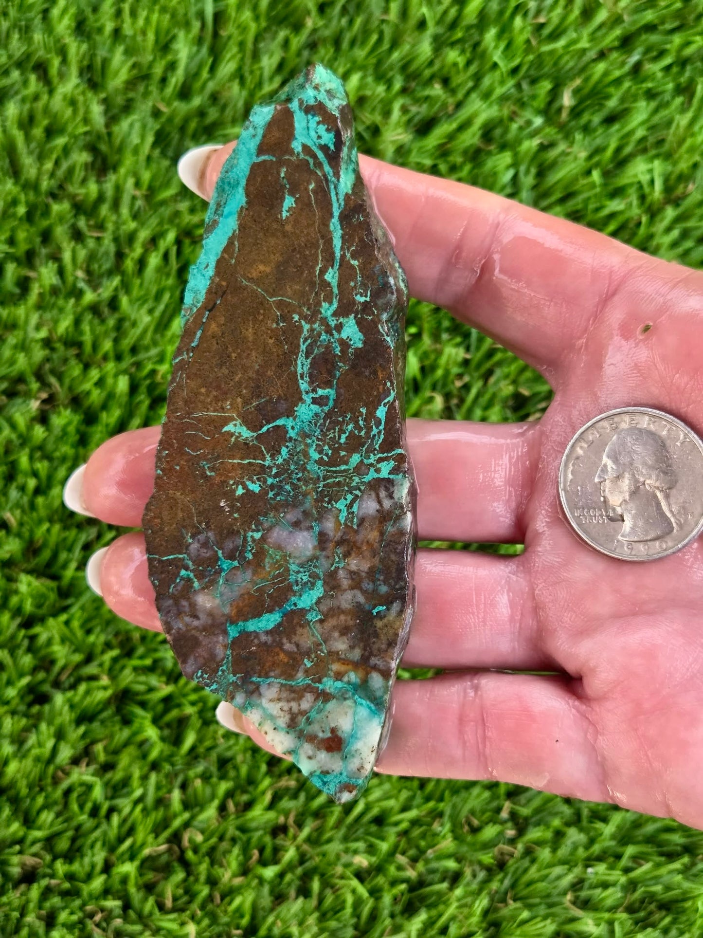 Globe Chrysocolla Spiderweb Slabs R871–878