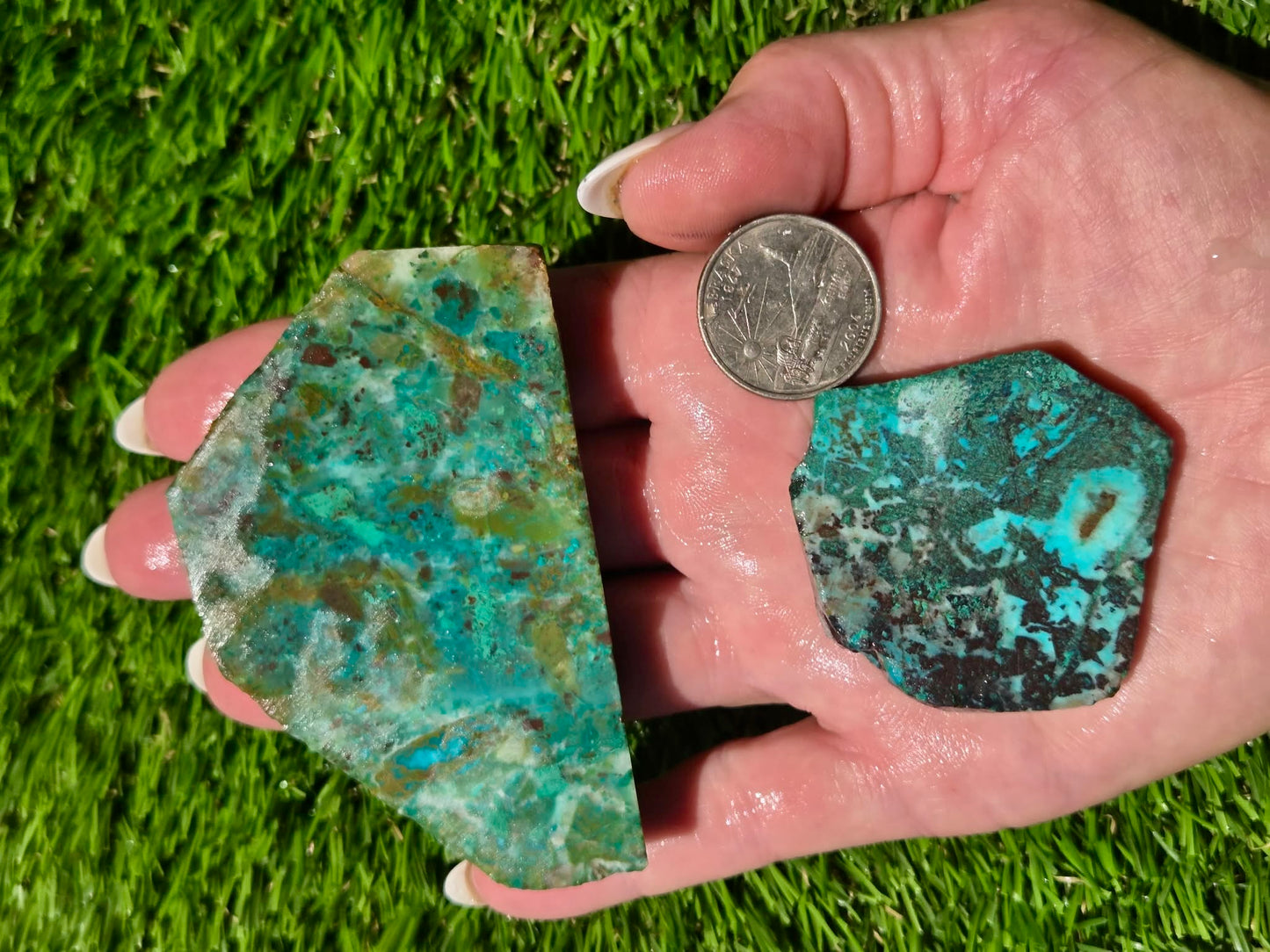 Malachite & Cooperite Slab Bundle SB87