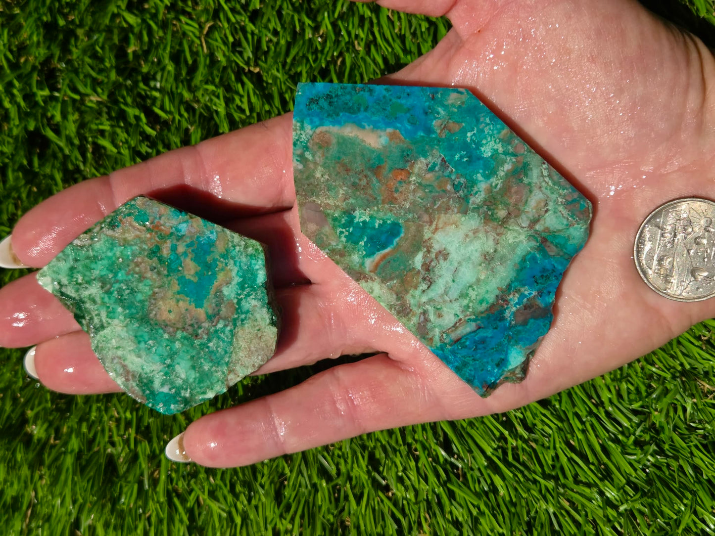Globe Chrysocolla Slab Bundle-SB90