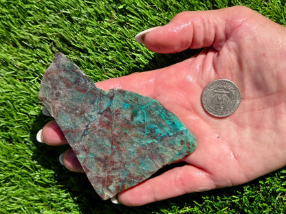 Globe Chrysocolla, Malachite & Quartz Slab Bundle SB 159