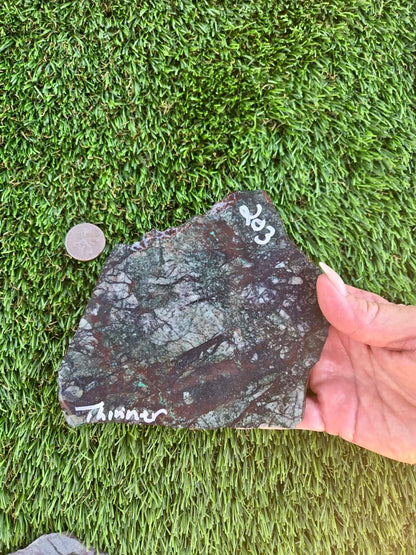 Globe Chrysocolla Hematite & Quartz Slabs D201-204
