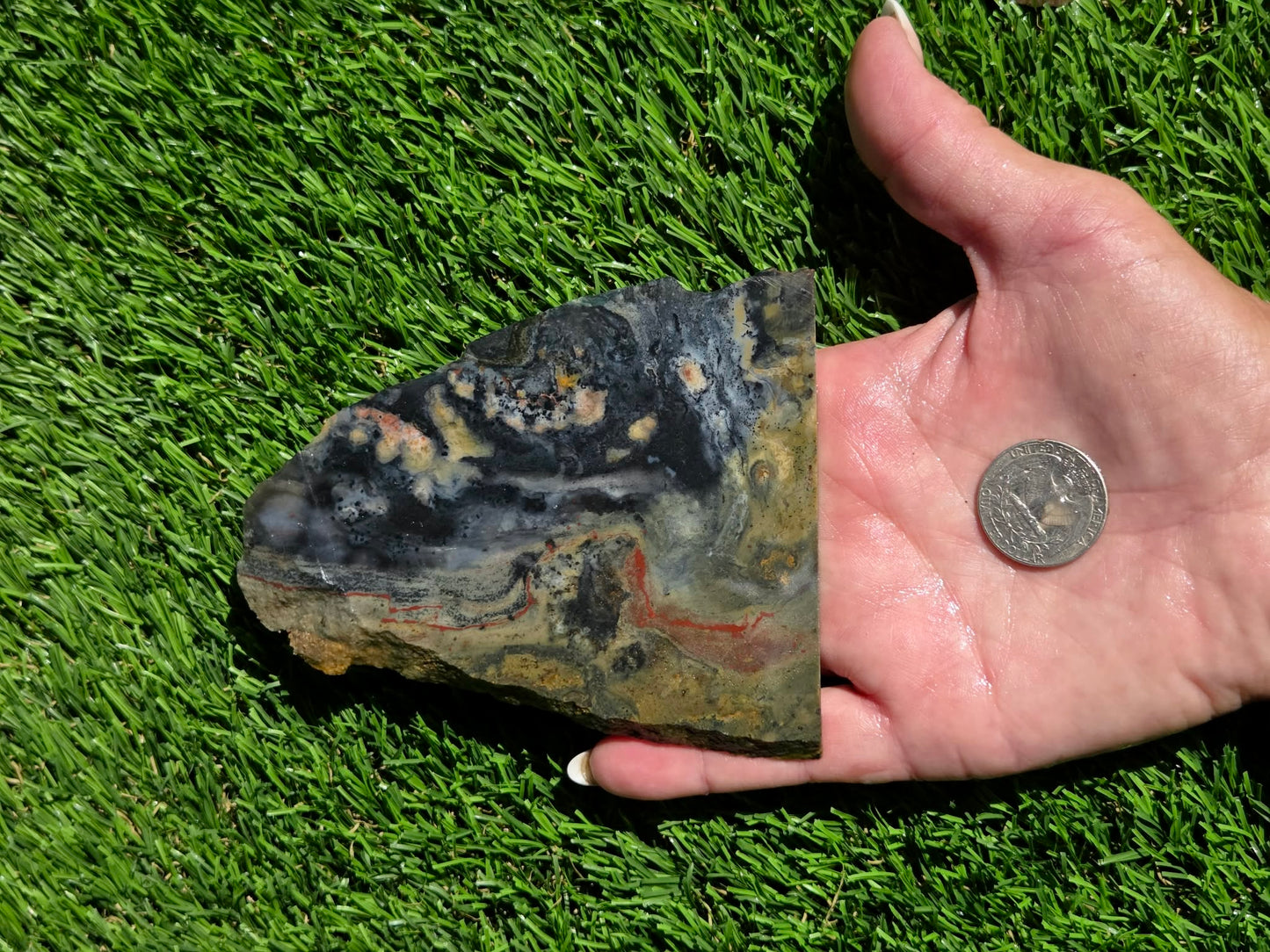 Indonesian Banded Hematite Slabs O690–692