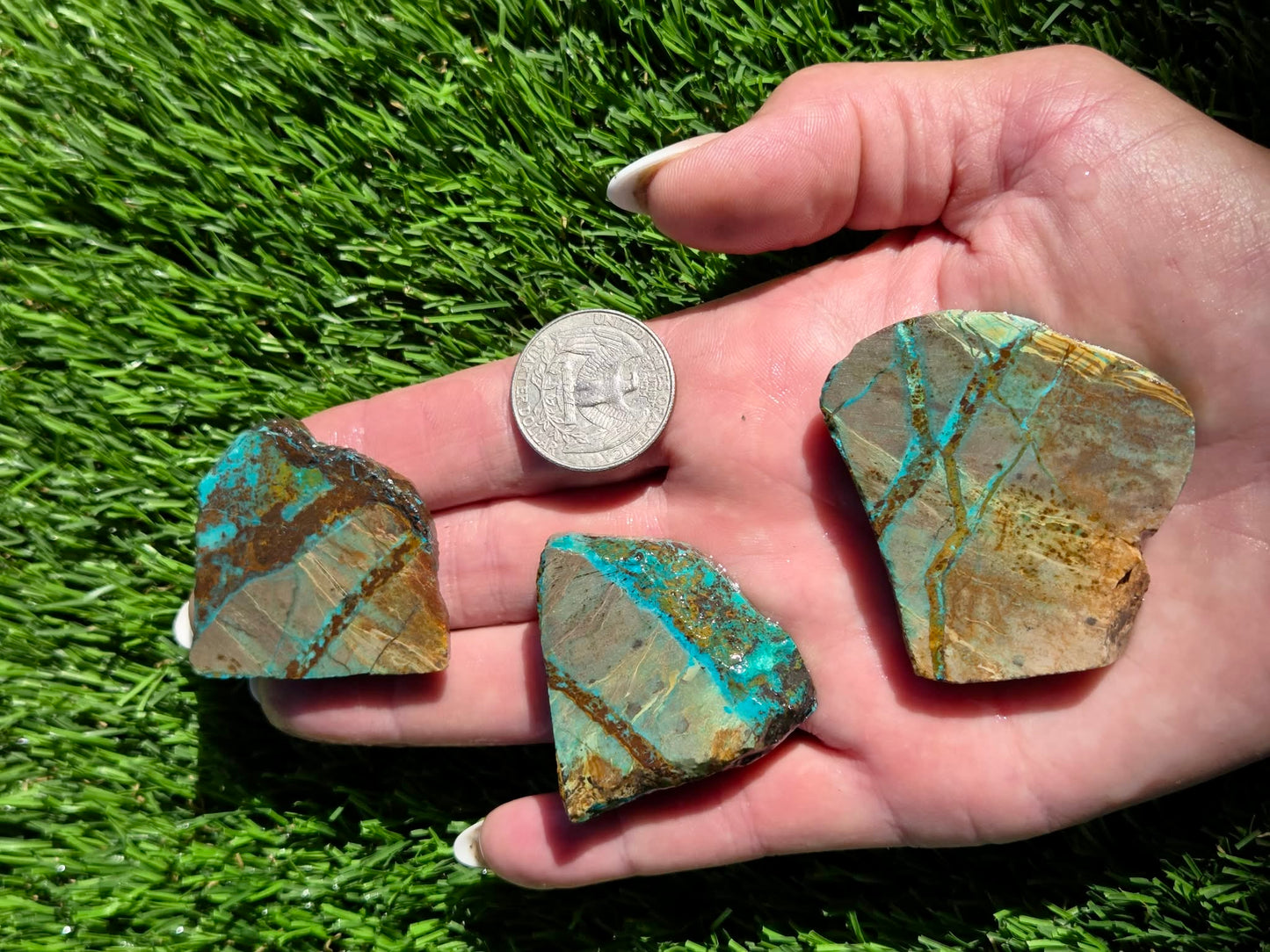 Globe Chrysocolla Slab Bundle-SB49