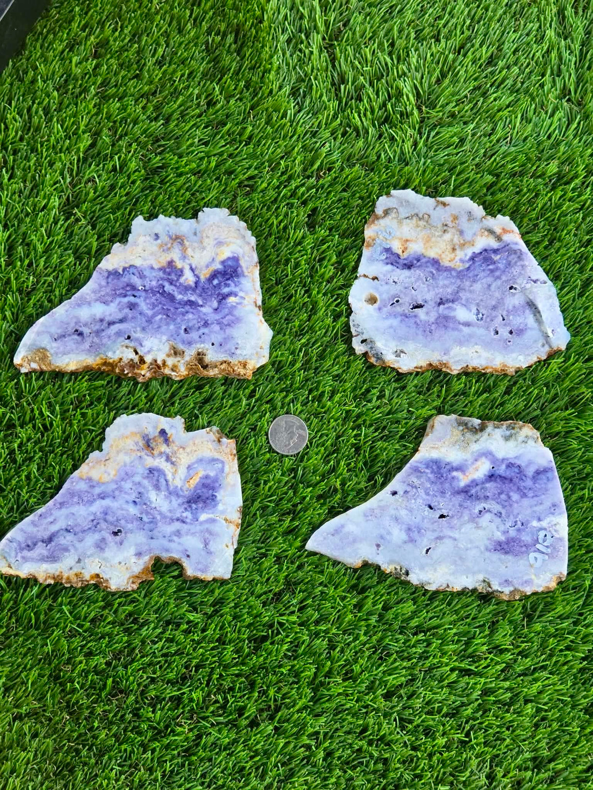 Mexican Morado Opal Slabs T909–912