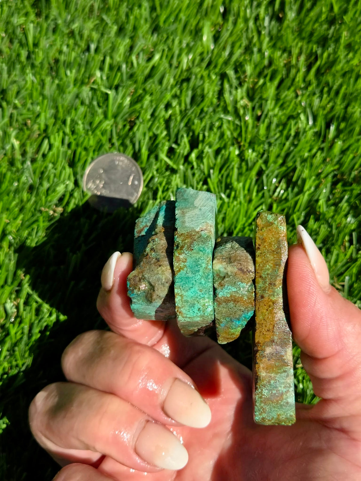 Globe Chrysocolla Slab Bundle-SB15