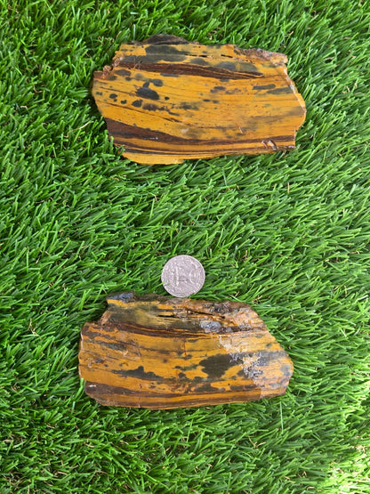 Golden Tiger Eye Slabs R883–884