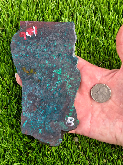 Galena Chrysocolla & Malachite Slabs V980–984