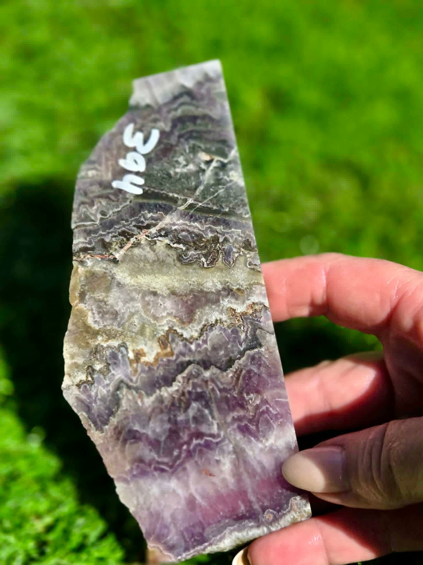 Chevron Amethyst Slabs H391-395