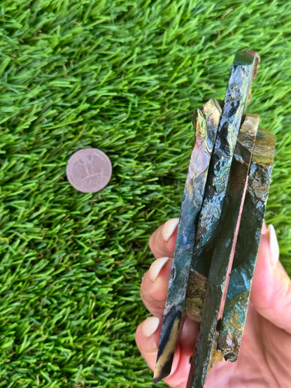 Indonesian Magnetic Banded Jasper Slabs Q808–812