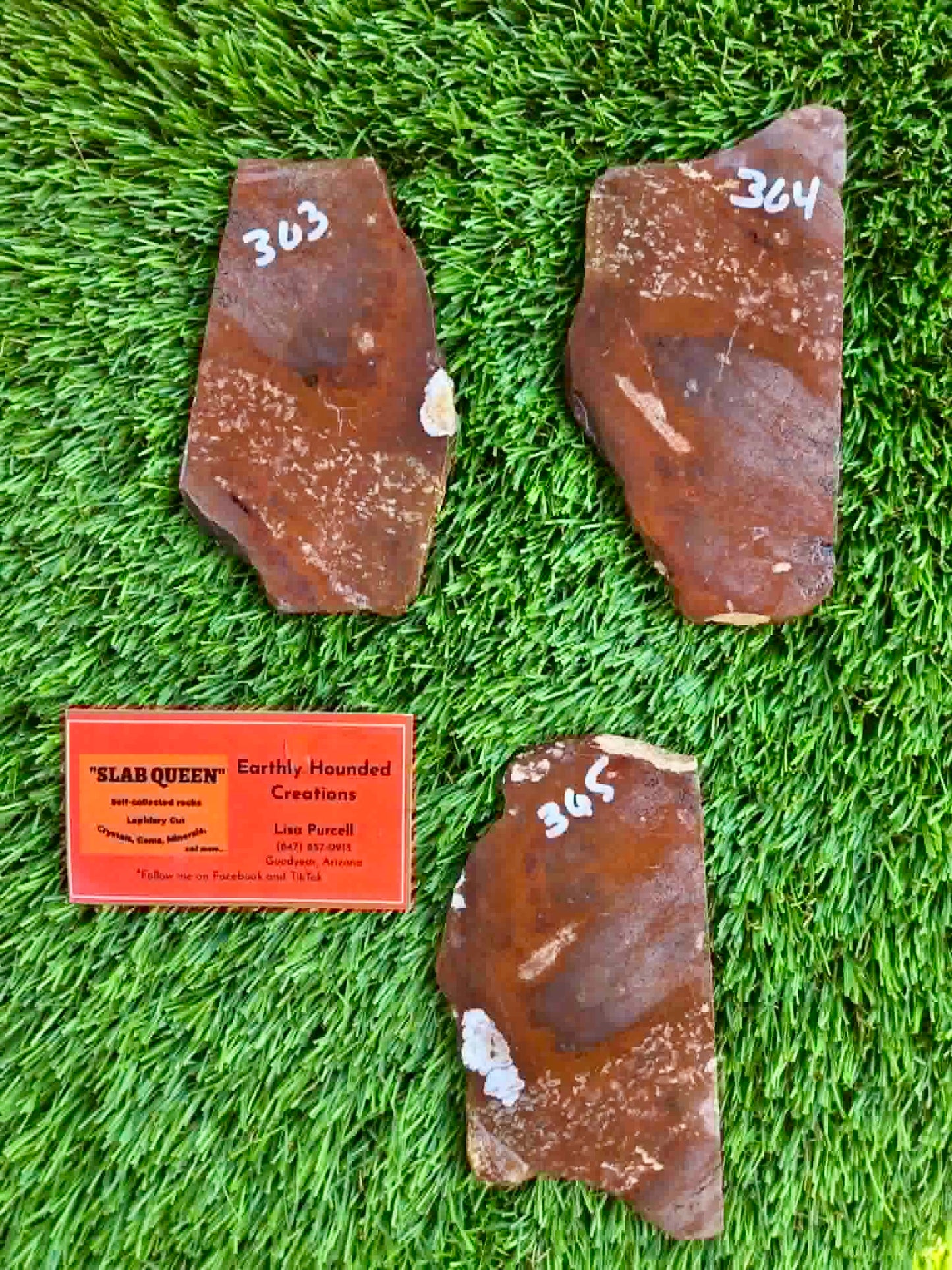 Rustic Red Brecciated Jasper Slabs H363-365