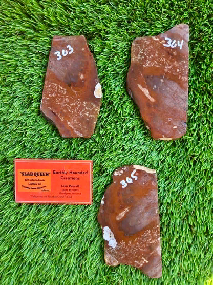 Rustic Red Brecciated Jasper Slabs H363-365