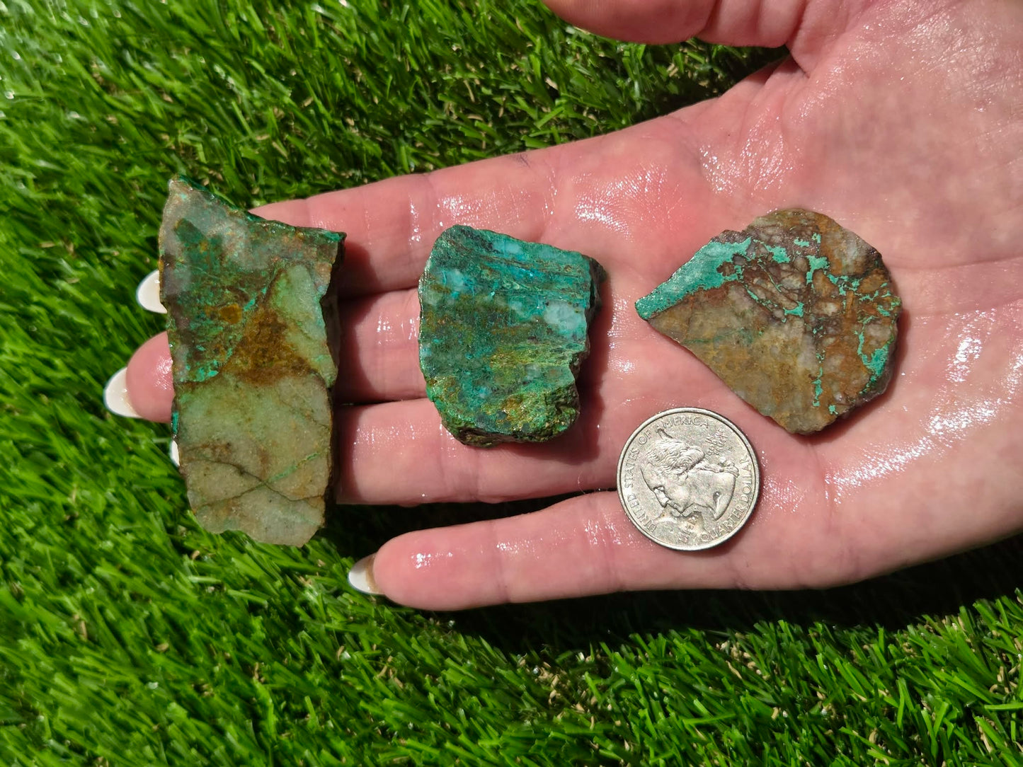 Globe Chrysocolla Slab Bundle-SB65