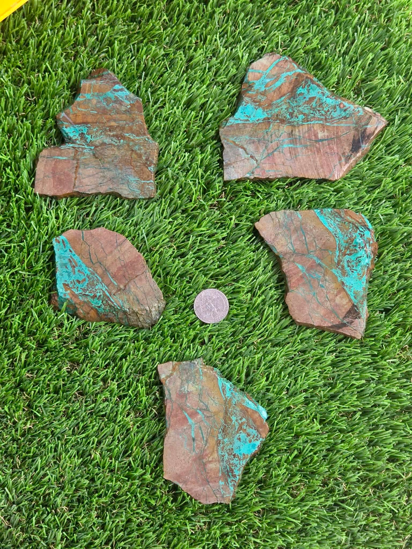 Globe Chrysocolla & Malachite Slabs R859–863