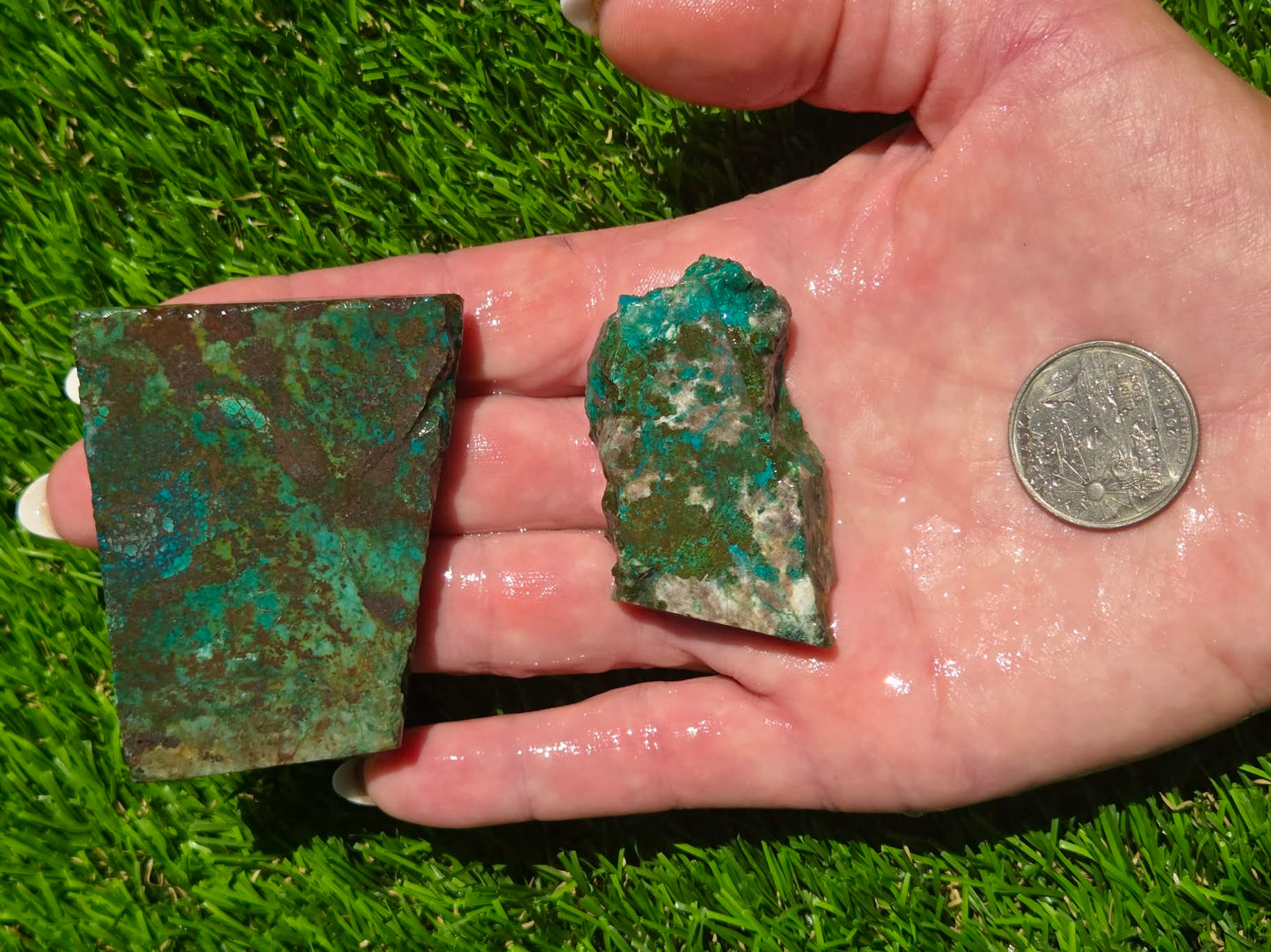 Globe Chrysocolla Slab Bundle-SB75