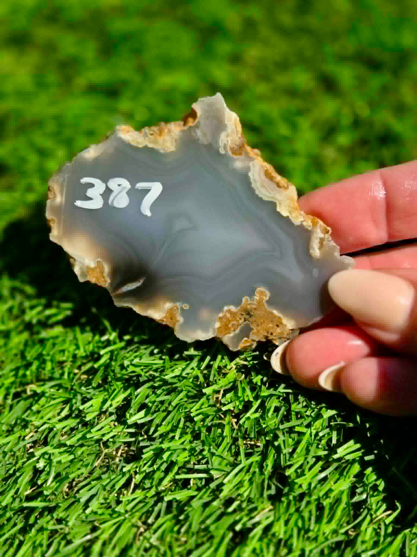 Blue Luna Agate Slabs H385-390