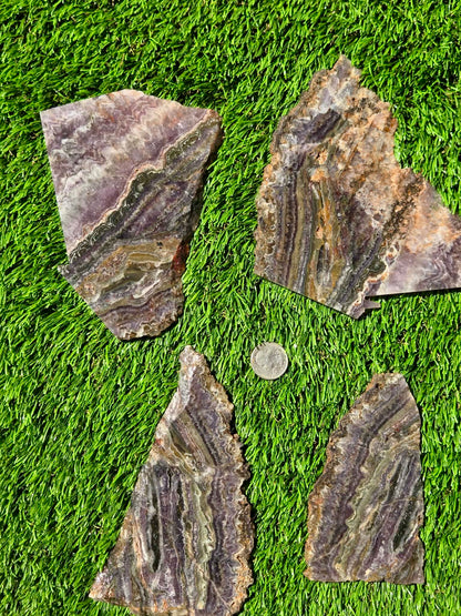 Chevron Amethyst Slabs R855–858