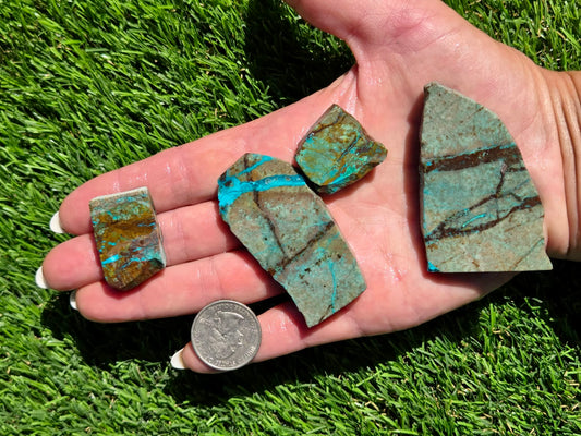 Globe Chrysocolla Slab Bundle-SB7