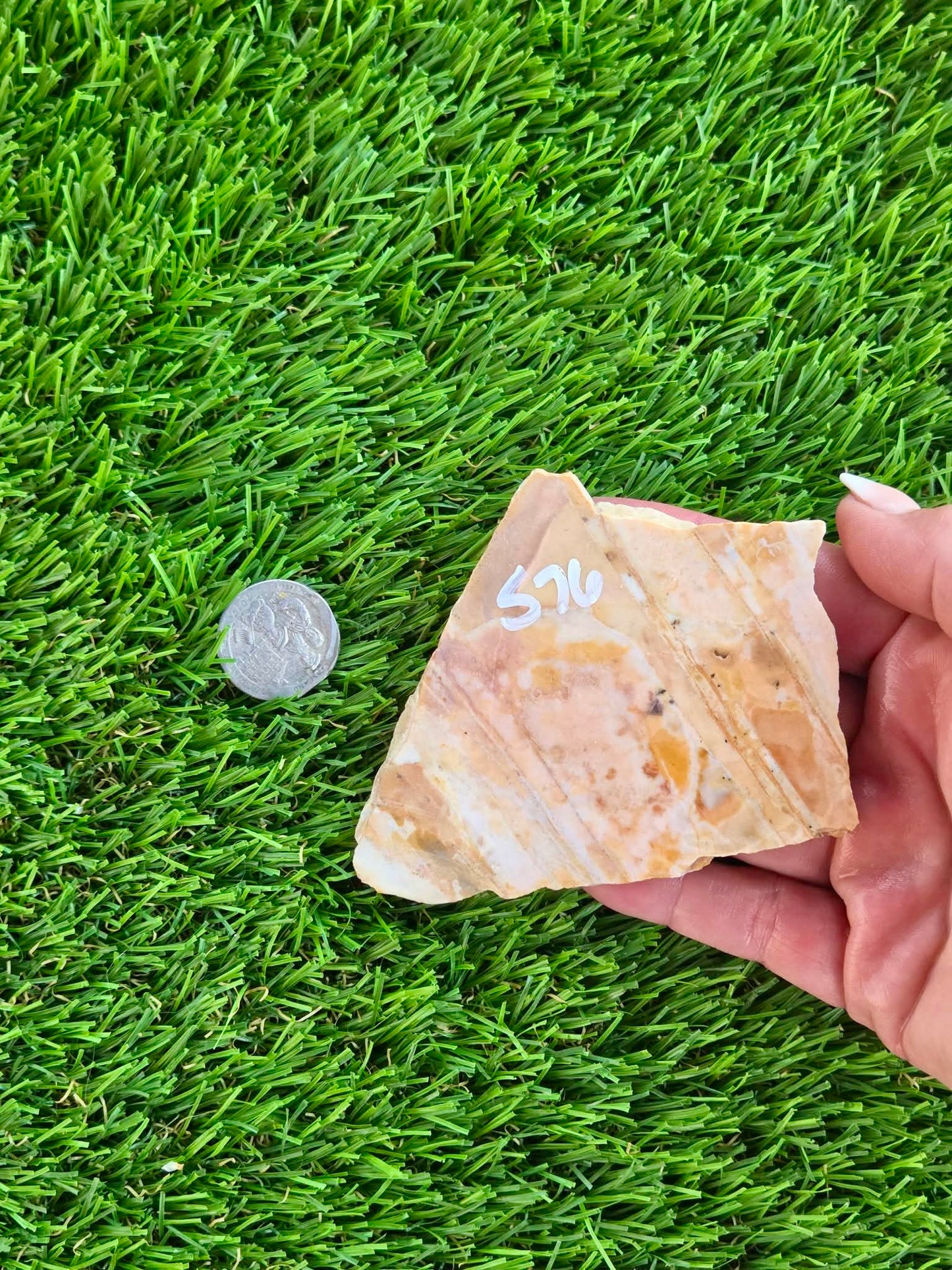 Natural Banded Mexican Onyx Calcite Slabs L575-580