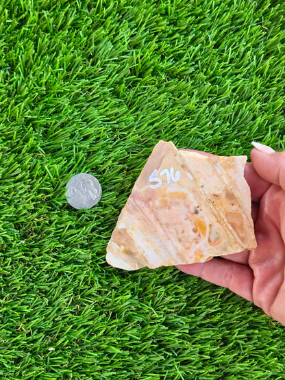 Natural Banded Mexican Onyx Calcite Slabs L575-580