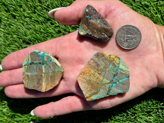 Globe Chrysocolla Slab Bundle-SB48