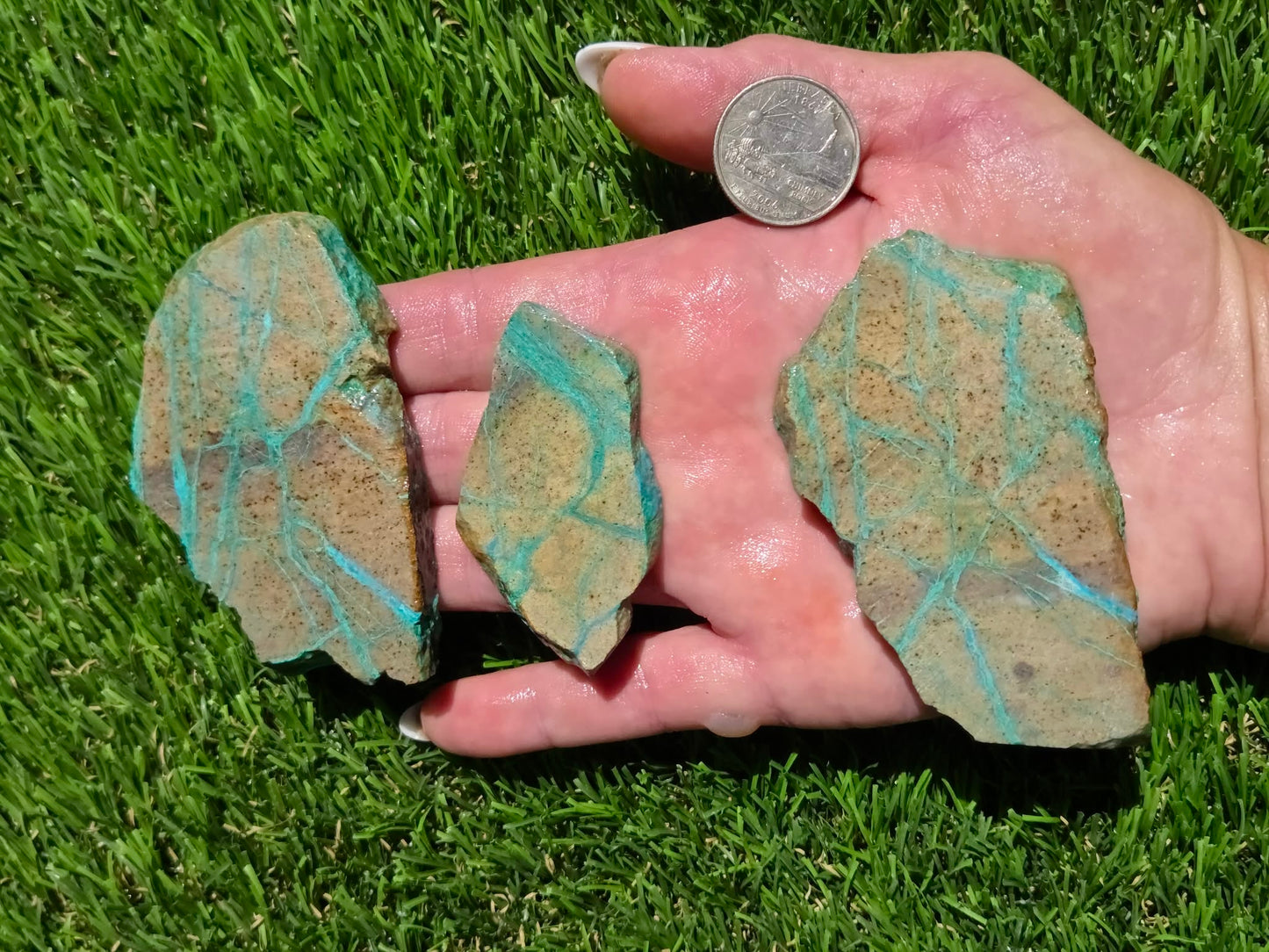 Globe Chrysocolla Slab Bundle-SB110