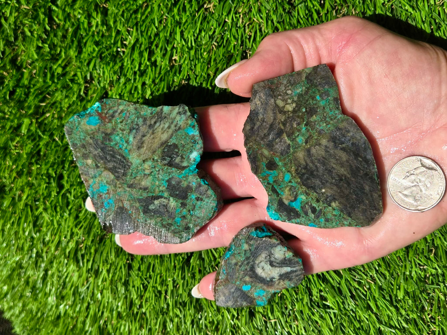 Globe Chrysocolla Slab Bundle-SB92