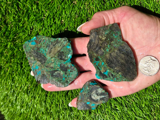 Globe Chrysocolla Slab Bundle-SB92