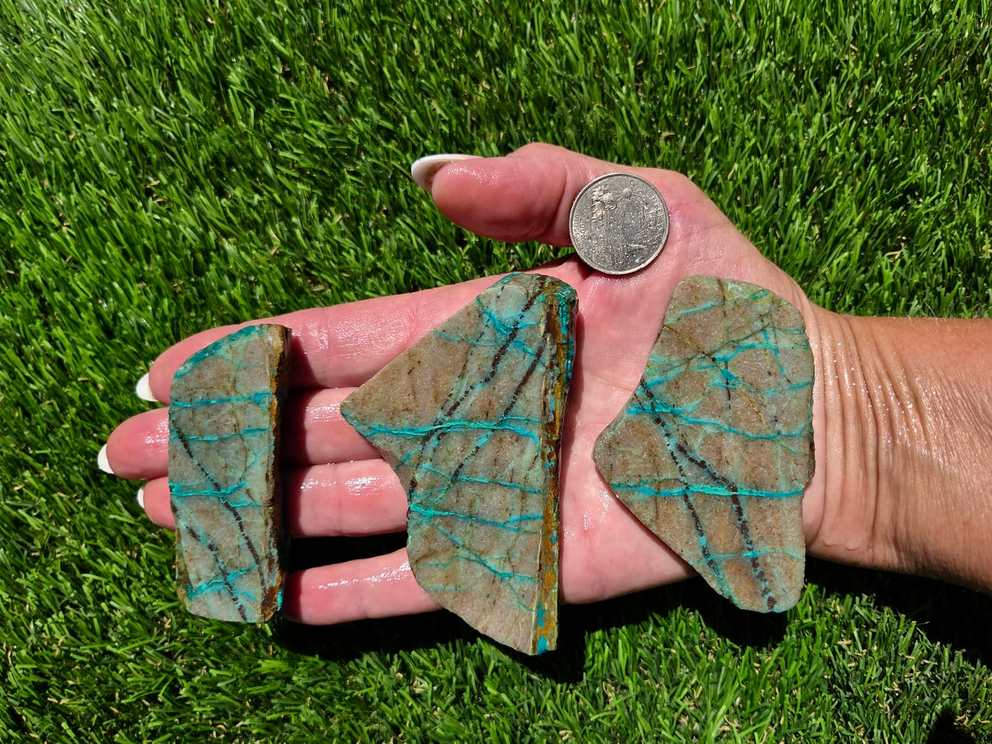 Globe Chrysocolla Slab Bundle-SB108