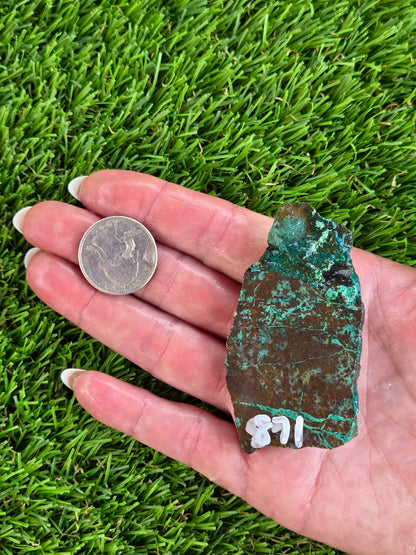 Globe Chrysocolla Spiderweb Slabs R871–878