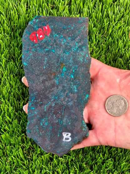 Galena Chrysocolla & Malachite Slabs V980–984