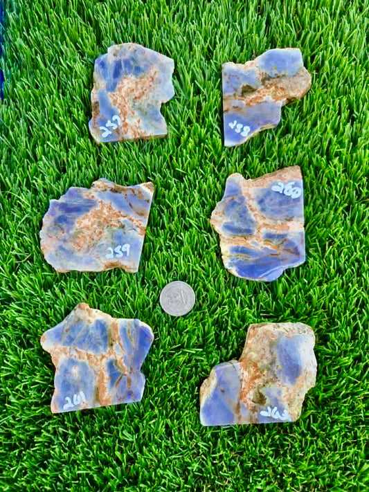 Purple Burro Creek Agate Slab 257-262