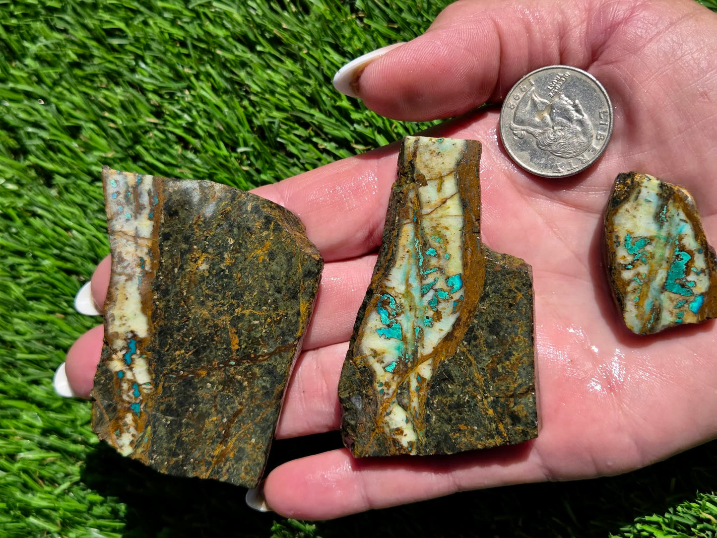 Globe Chrysocolla Slab Bundle-SB46