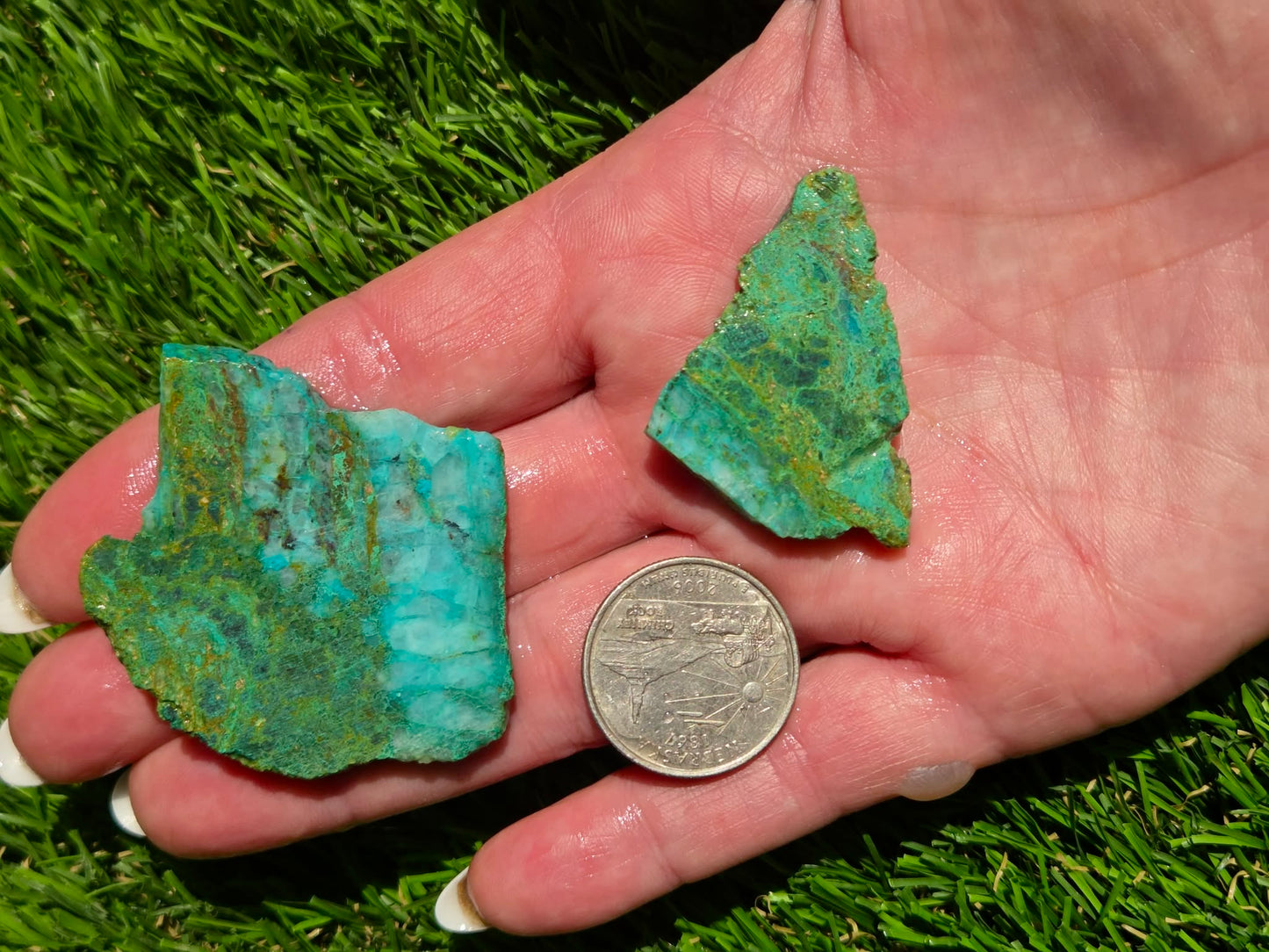 Globe Chrysocolla Slab Bundle-SB128