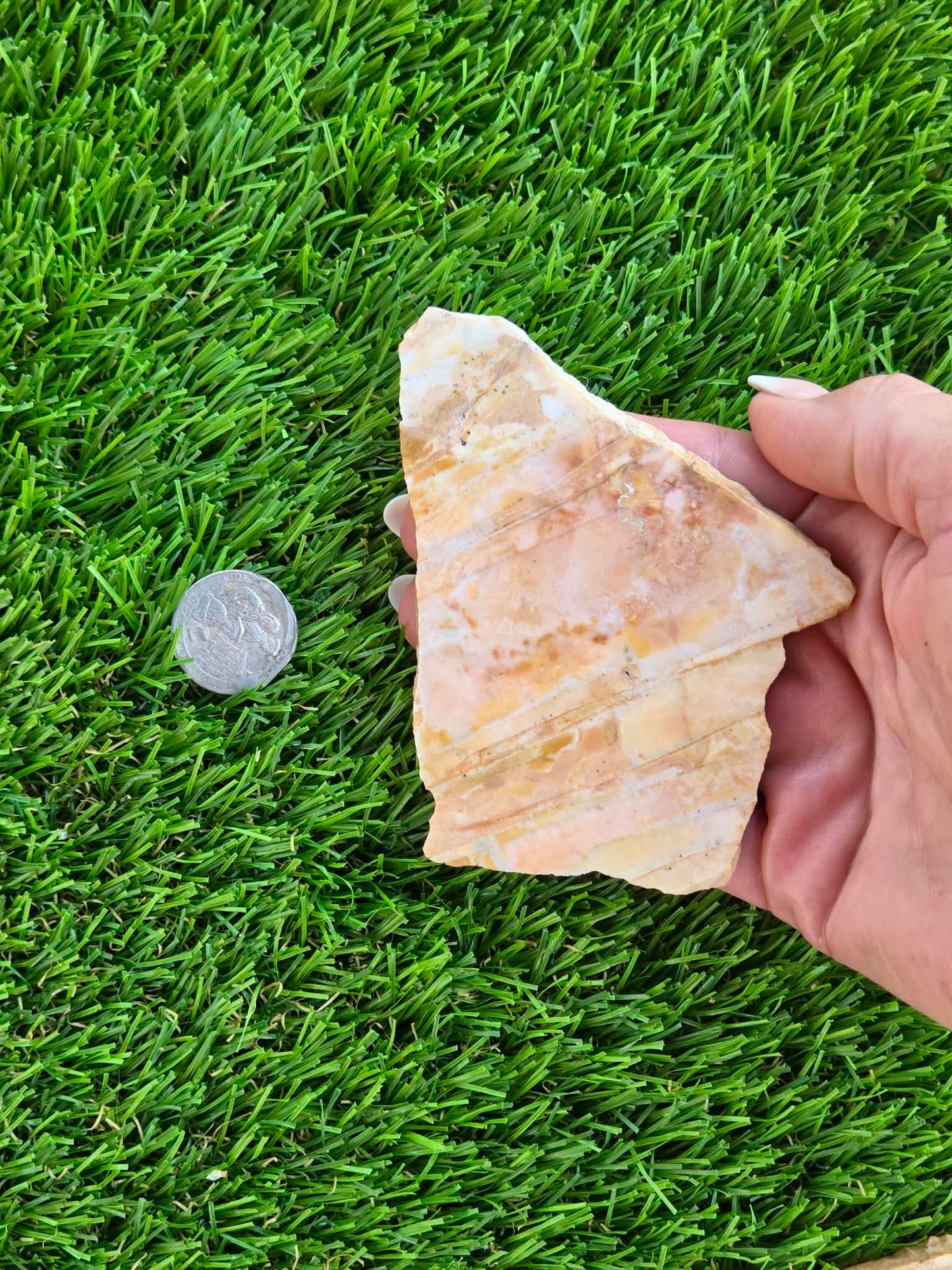 Natural Banded Mexican Onyx Calcite Slabs L575-580