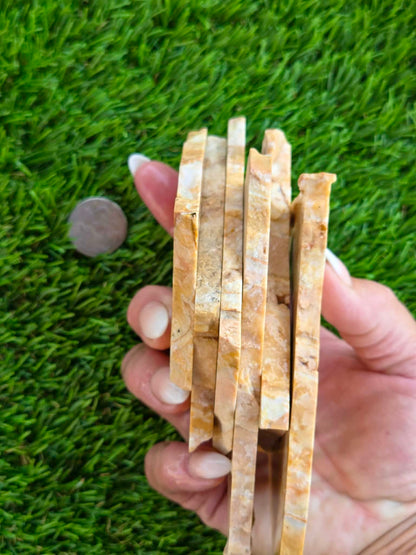 Natural Banded Mexican Onyx Calcite Slabs L575-580