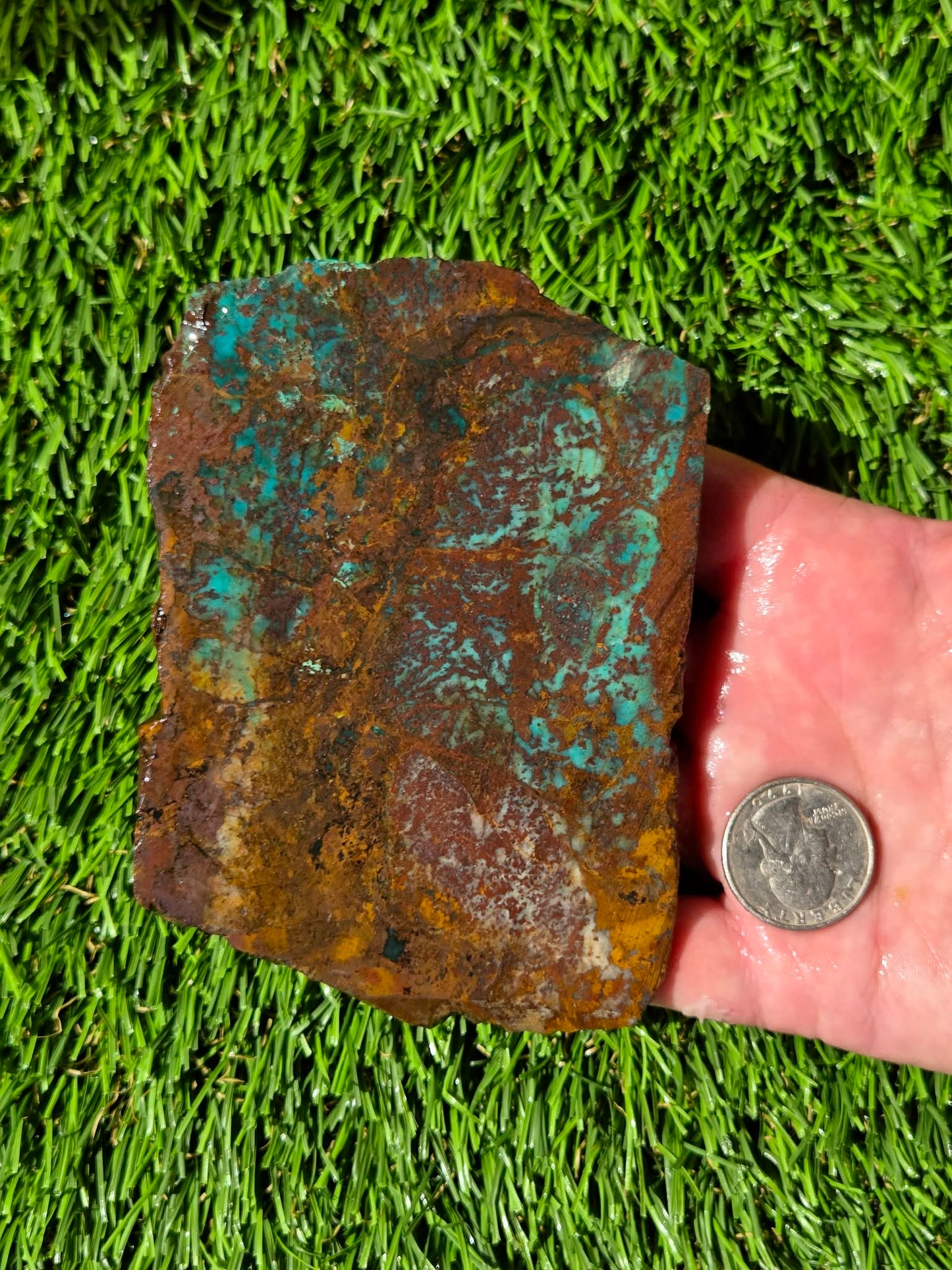 Planet Mine Chrysocolla & Malachite Slabs R852–854